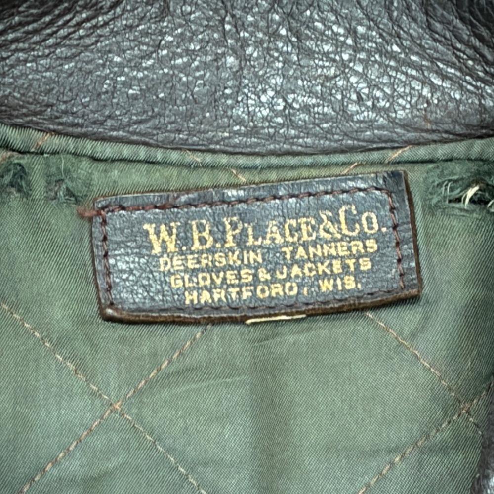 Vintage W.B. Place Deerskin Western Fringe Leather Jacket Talon 1950s Vintage - Picture 5 of 10